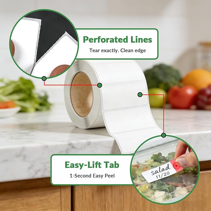 NATURALABEL 1050 PCS Blank Removable Freezer Labels - Image 5