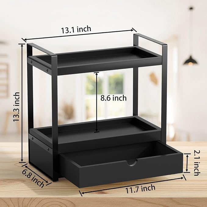 2-Tier Bathroom Organizer Countertop - Image 3