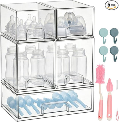 POLRAI 5 Pack Baby Bottles Organizer by POLRAI