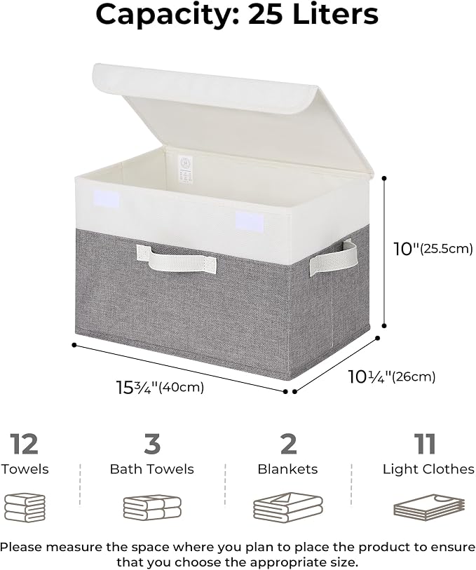 GRANNY SAYS Fabric Storage Boxes, Keepsake Box, Large Storage Bins - Image 2