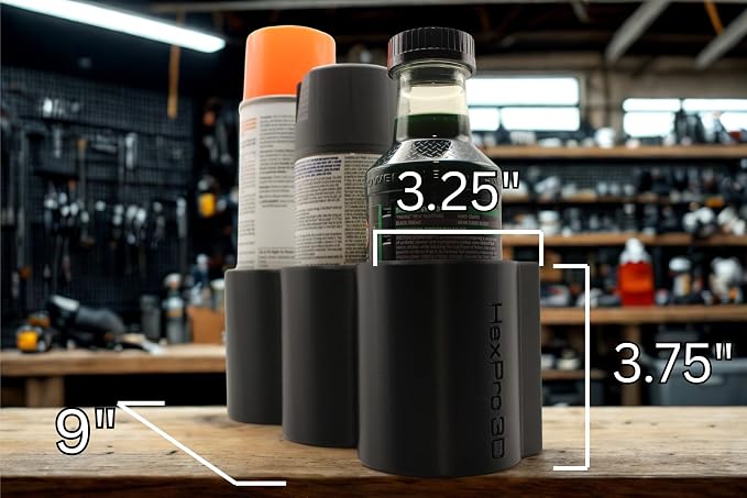 Triple Magnetic Spray Can Holder, 3-Can or Bottle Capacity, Heavy-Duty Magnetic - Image 5