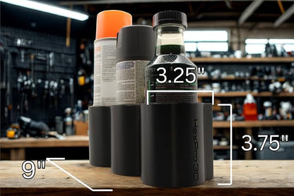Triple Magnetic Spray Can Holder, 3-Can or Bottle Capacity, Heavy-Duty Magnetic - Image 5
