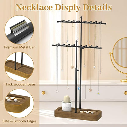 MODOWEY Necklace Holder Organizer Stand - Image 4