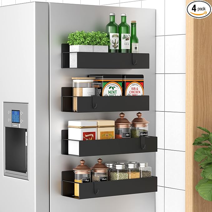 Metal Magnetic Spice Rack for Refrigerator by HuggieGems