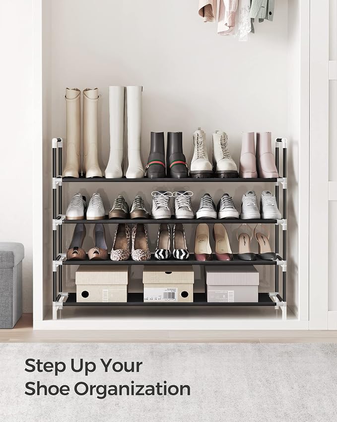 SONGMICS 4-Tier Shoe Rack, Shoe Storage - Image 4