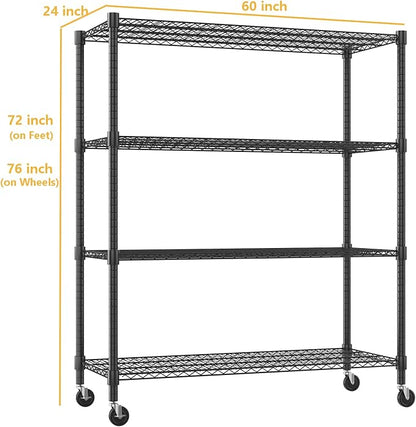 Himimi Storage Shelves 60" W Wire Shelving - Image 3