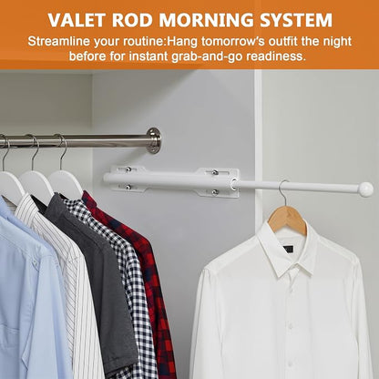 Pull-out Valet Rod for Closet 2 Pack - Image 3