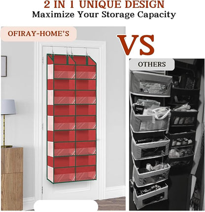 Christmas Over The Door Organizer 5 Tiers, Extra Large Behind Door Storage of - Image 5
