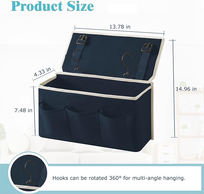Bedside Caddy/Bedside Storage Organizer Hanging Bag - Image 2