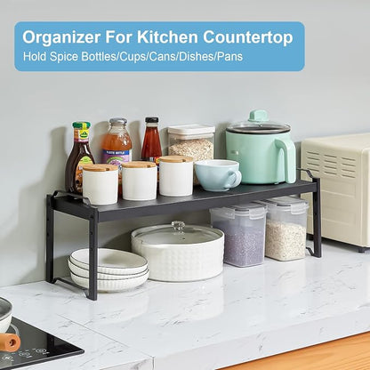 4 Pack Kitchen Cabinet Shelves Organizers, Kitchen Counter Storage Shelf Spice - Image 8