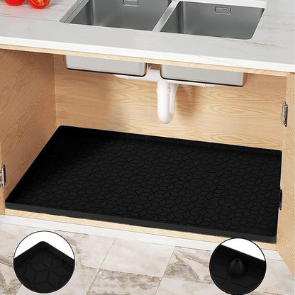 Under Sink Mat, Silicone Waterproof Under Sink Liner, Sink Cabinet Organizer by MIFADFAOtailoredtoyourhome