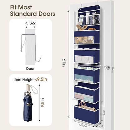 6-Tier Over The Door Organizer Hanging Storage Organizers - Image 2
