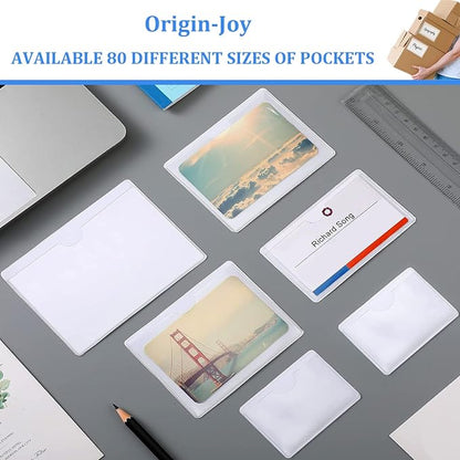 Origin-Joy 25 PCS Self-Adhesive Index Label Pockets - Image 6
