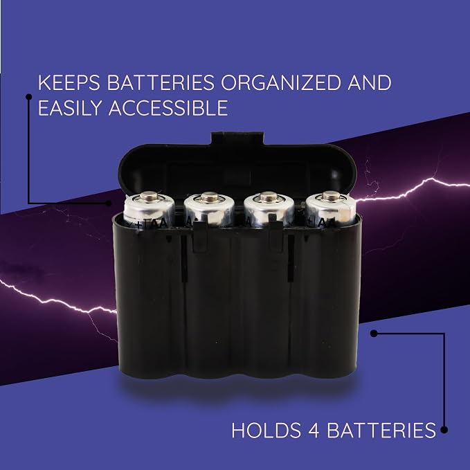 Powertron Batteries 3 Pack AA/AAA / CR123A Black Battery Holder Storage Cases - Image 7