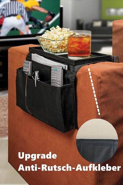 Sofa Armrest Organizer with Cup Holder No-Slip Couch Sofa Armrest Organiser - Image 2