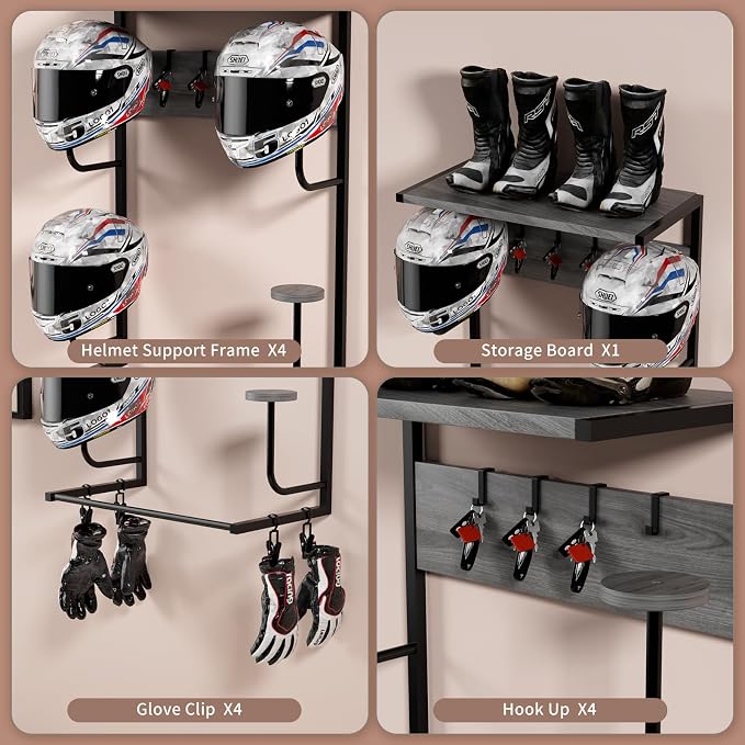 Motorcycle Helmet Holder Wall Mounted, Helmet Holder Wall Mount - Image 9