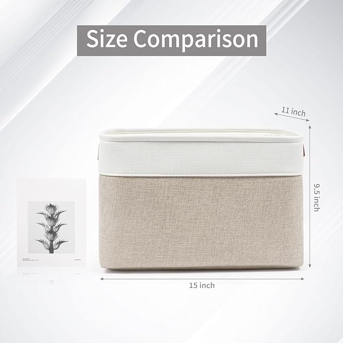 Storage Bins Large Fabric Storage Baskets - Image 3