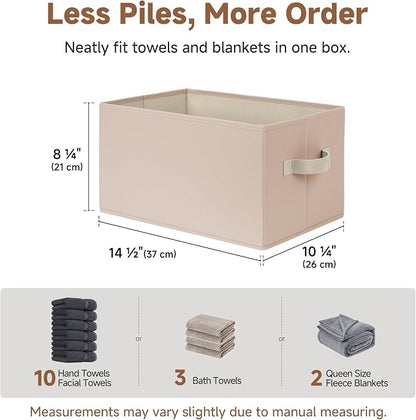 StorageWorks Storage Baskets for Shelves, Foldable Fabric Closet Storage Bins - Image 6