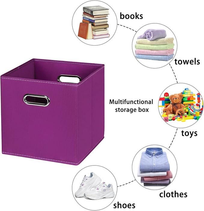 Fabric storage bins Cubes, Fabric Cube Organizer - Image 3