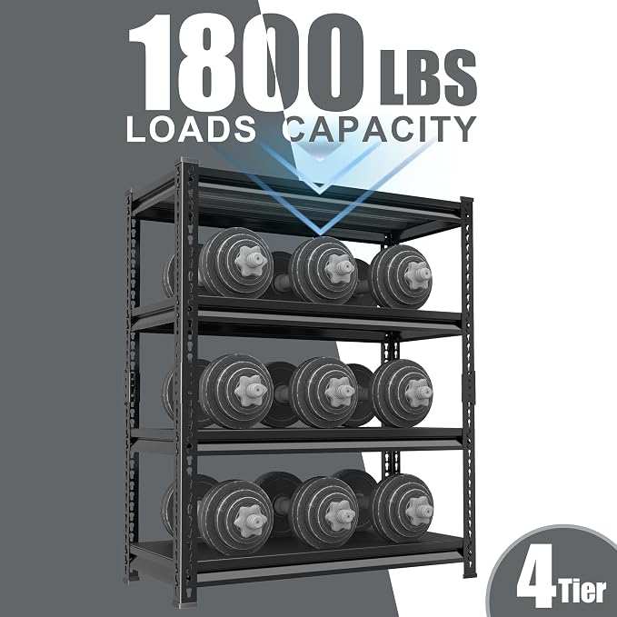 40" W Garage Shelving Heavy Duty，1800LBS Loads Metal Shelving Units and Storage - Image 7