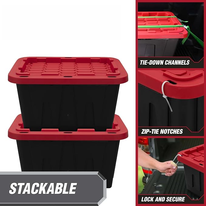 2-Pack 12 Gallon Storage Bin - Image 5