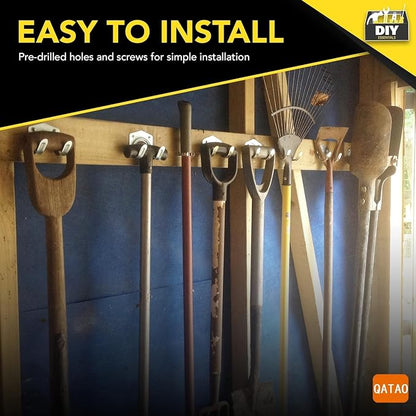 15Piece Wall-Mounted Hook Set for Garage Tool Storage and Organization - Image 5