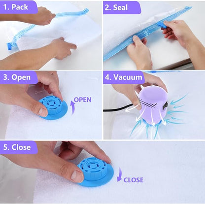 Electric Pump for Vacuum Storage Bags, Travel Vacuum Pump for Various Vacuum - Image 2