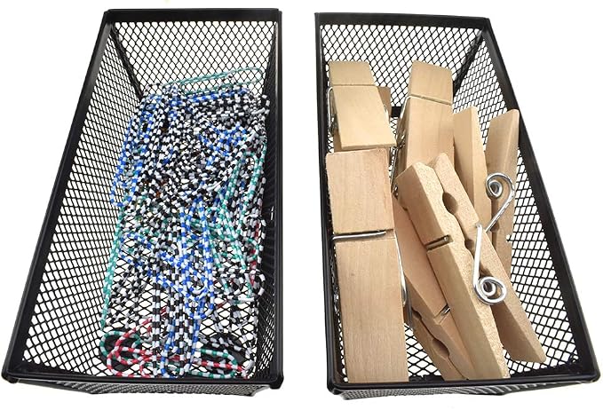 HAHIYO Stackable Mesh Tray Cup 6 x 3 x 2 inches Sturdy Container - Image 5