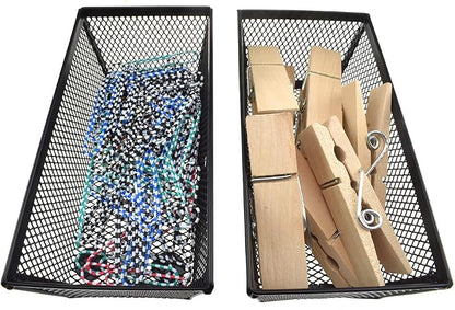 HAHIYO Stackable Mesh Tray Cup 6 x 3 x 2 inches Sturdy Container - Image 5