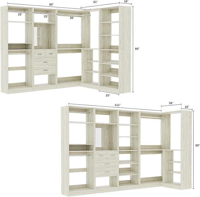 Unikito 110” Closet System - Image 7