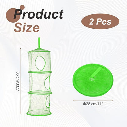 uxcell 2Pcs Mesh Hanging Storage Basket - Image 2