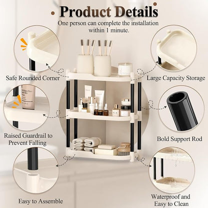 MARTY Bathroom Counter Organizer 3 Tier Makeup Organizer Countertop - Image 6