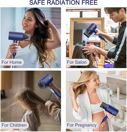 Slopehill Professional Ionic Hair Dryer, Powerful 1800W Fast Drying Low Noise - Image 7