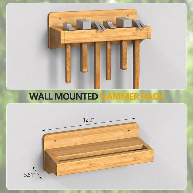 Wall Mounted Screwdriver Organizer, Hammer Rack and Pliers Holder - Image 6
