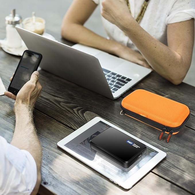 Orange Shockproof Hard EVA Carrying Case Travel Pouch - Image 6