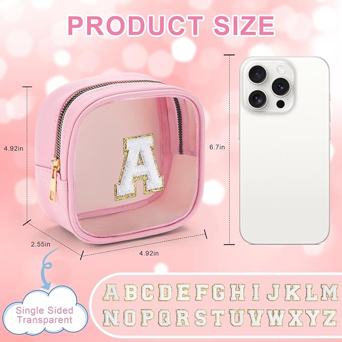 YOOLIFE Initial Make Up Bag Travel Toiletry Bag - Image 3