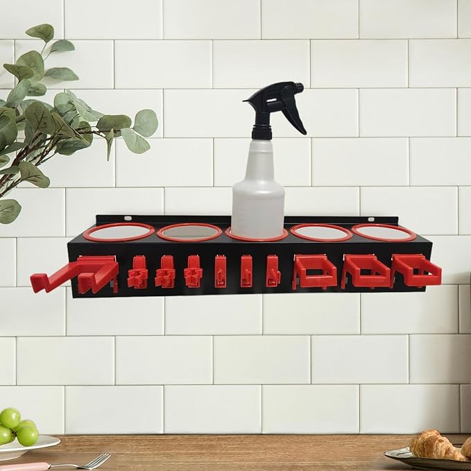 Spray Bottle Storage Rack Spray Can Holder Bracket Bottle Organizer Shelf - Image 4