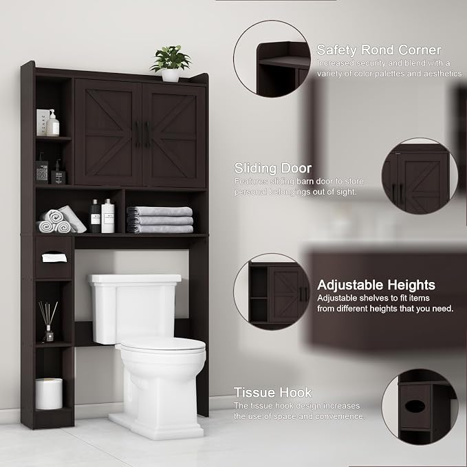 Vabches Over The Toilet Storage Cabinet - Image 3