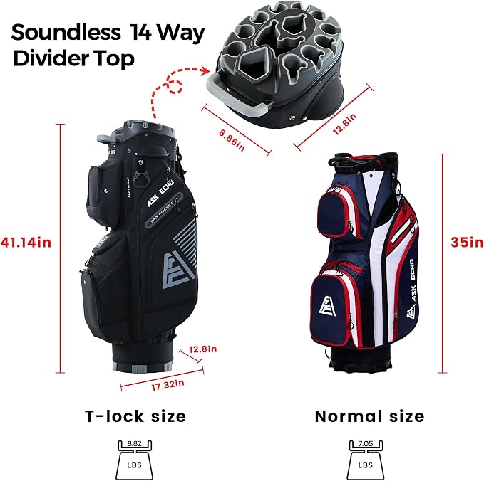 ASK ECHO 2024 T-Lock Golf Cart Bag - Image 4