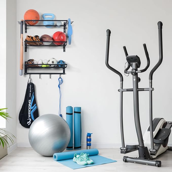 XCSOURCE Sports Equipment Organizer, 3-Tier Ball Storage Rack - Image 7