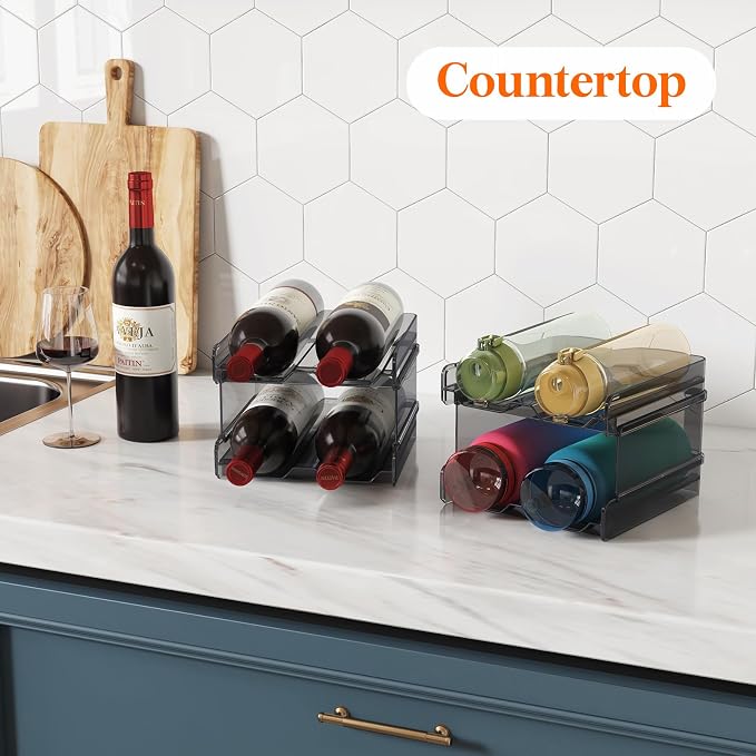 Lifewit Plastic Stackable Wine Rack - Image 7