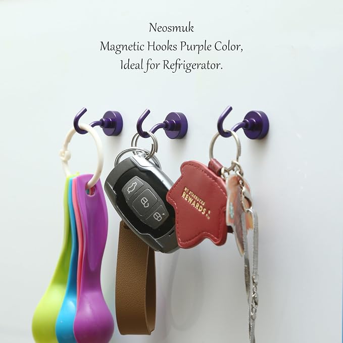 Neosmuk Magnetic Hooks, Heavy Duty 30lb+ Strong Magnet Hook - Image 7