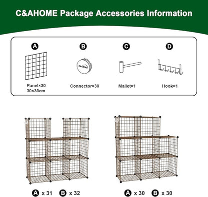 C&AHOME Wire Cube Storage, 8 - Image 7