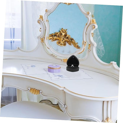 Heart Shaped Jewelry Box with LED Light Ring Case - Image 4