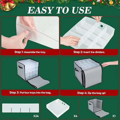 BALEINE Christmas Ornament Storage Box - Image 8