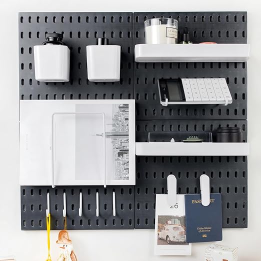 Pegboard Combination Kit for Wall Organizer, Wall Mounted Peg Board Kits for by RIVTUNTOOLS