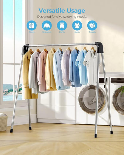 APEXCHASER Clothes Drying Rack Foldable, Stainless Steel Laundry Drying Rack - Image 6