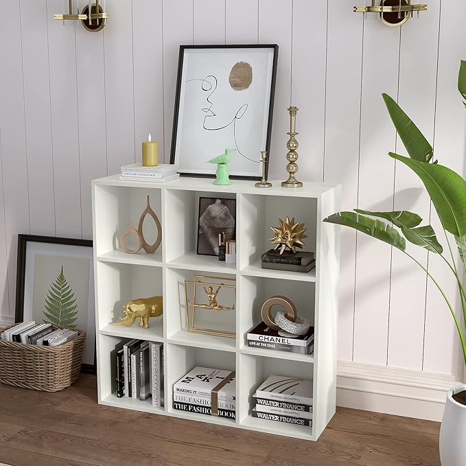 9-Cube Storage Shelf Bookcase - Image 6