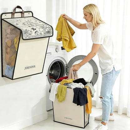 Flower Wall Hanging Laundry Basket, Collapsible Laundry Hamper - Image 5