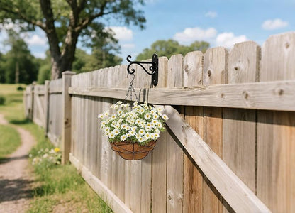 4 Pack 10 inch Metal Hanging Baskets - Image 8